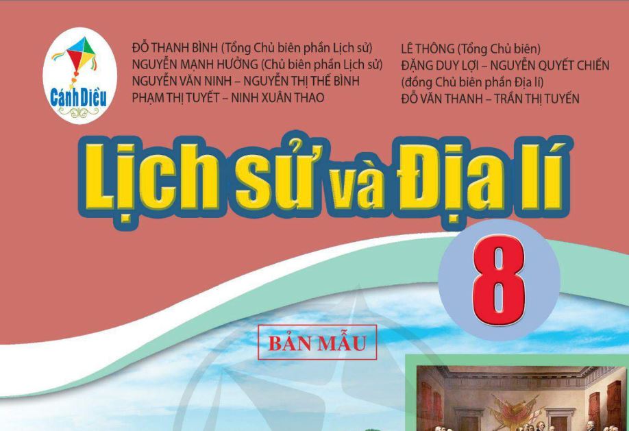 Sách giáo khoa Lịch sử và địa lí 8 Cánh Diều_Miễn phí